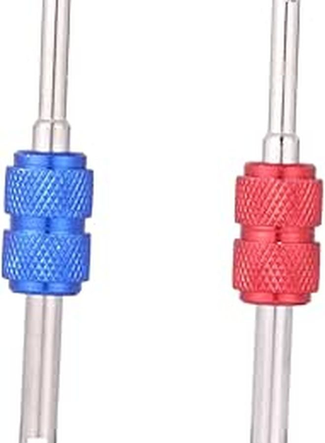 2 Piece Car Tire Valve Stem Core Remover and Installer Tool Set for Cars Trucks SUVs Motorcycles - Image 1