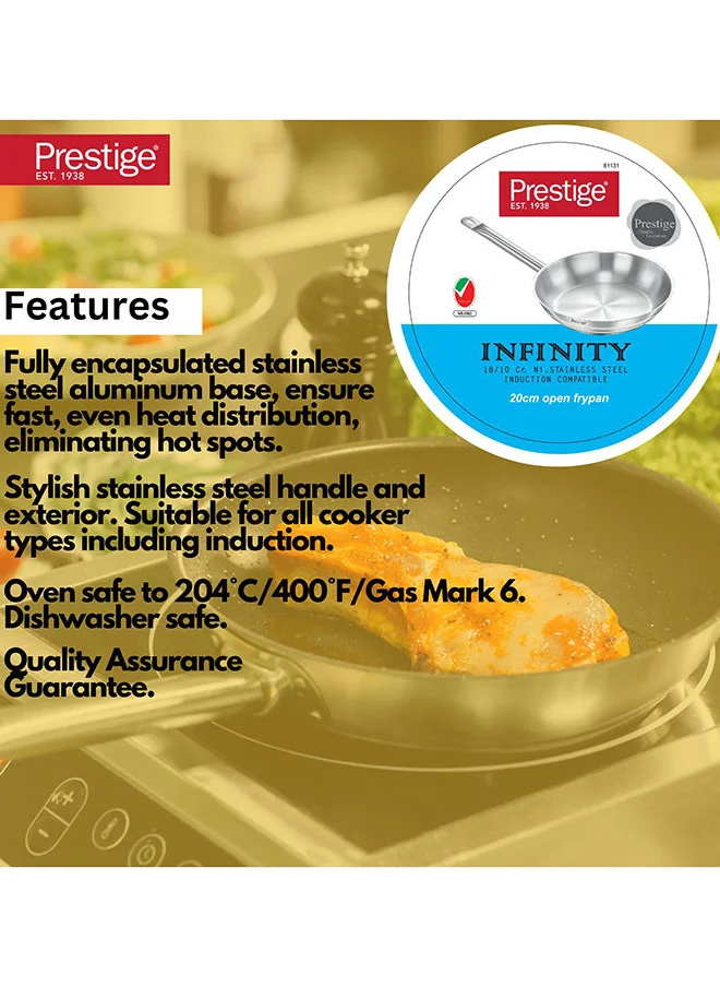 برستيج Prestige Infinity Stainless Steel Open Frypan 30 Cm