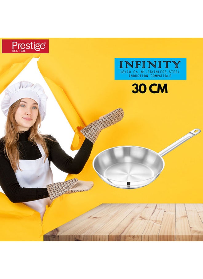 Prestige مقلاة مفتوحة من ستانلس ستيل بريستيج إنفينيتي 30 سم  - Image 3