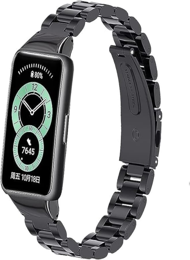 Next store Stainless Steel Metal Band Compatible with Huawei Watch 6/Honor Watch Band Wristbands and Loop Bands, Stainless Steel Metal