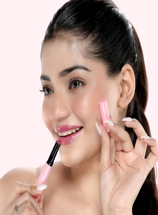 BELLAVITA All Hearts Lip Plumper | Hydrating Plumping Gloss | Natural Tint & Shine | BellaMood Tech | Paraben Free Lip Gloss | Pink Promise | 1.2g - Image 2