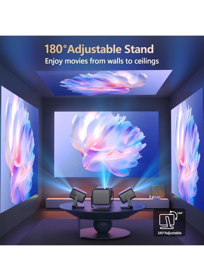 FlashHawk 4K Projector - 800 ANSI Native 1080P Mini Smart Android OS Projectors with WiFi And Bluetooth For Home Theater Outdoor Movie, Auto Focus, 3D Stereo Sound - Image 5