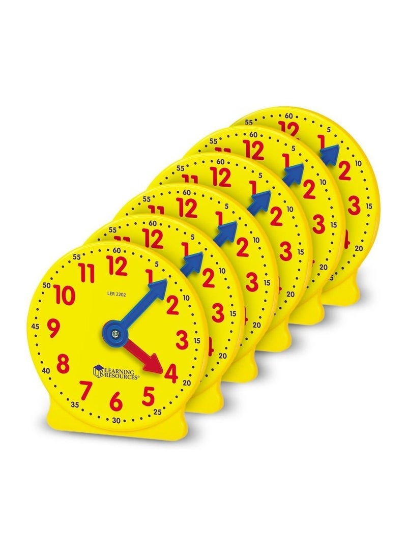 Learning Resources 10cm Geared Mini-Clocks - Image 1