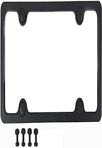 Custom Accessories 92502 Sport License Plate Frame with Fasteners , Black - Image 1
