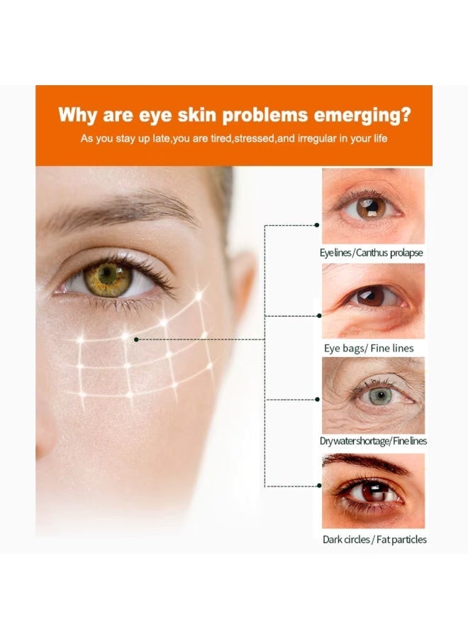 Disaar Vitamin С Whitening Eye Cream Anti Wrinkle Dark Circles Hyaluronic Acid Anti Ageing Whitening Cream Eye Bags Removal Deep Nourishment Whitening Eye Cream Multi Function Essence 25ml - Image 5