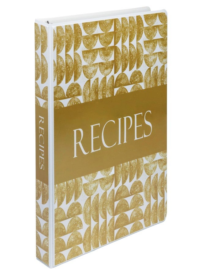 Samsill Recipe Binder Full Page 8.5 x 11 Kit, 1 Inch D-Ring, Textile Design - Image 1