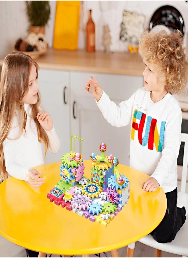 83-Pieces Electric Building Blocks Gear Toys Educational Toddler Toy Kit Construction Toys 36x6x22 cm  - Image 3