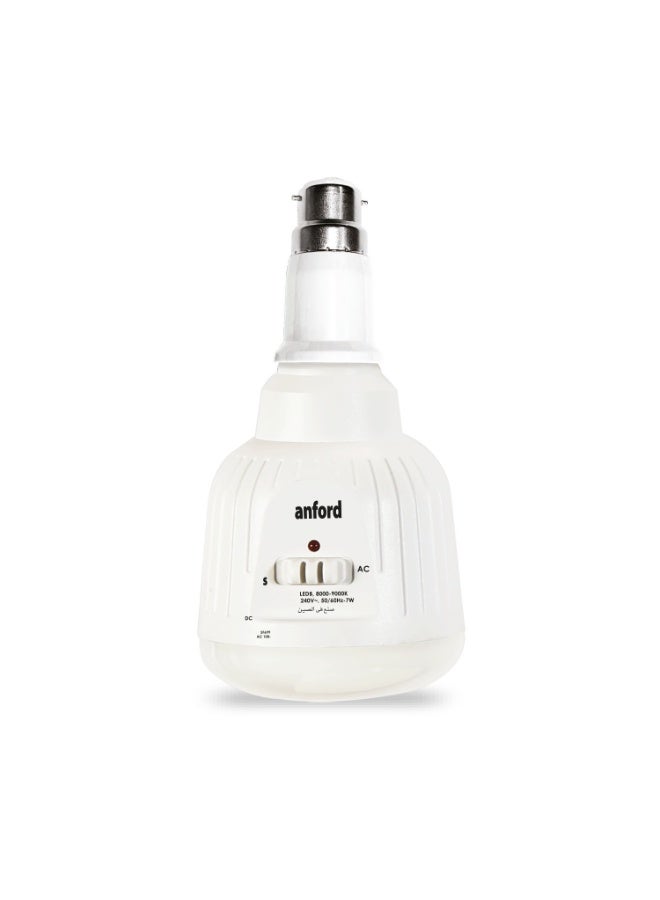 Sanford Rechargeable LED Emergency Bulb, 500 Lumens, AC/DC Working, 1000mAh Battery, B22 Adaptor Included - Image 1