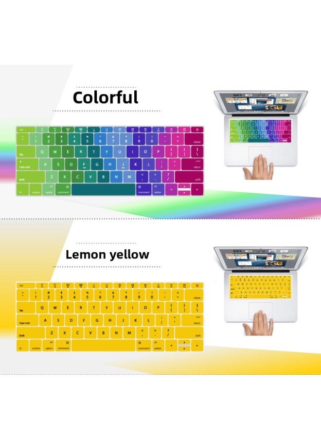 Generic - Suitable For Apple Keyboard Film Mac Book Keyboard Film Apple Silicone Keyboard Sticker Keyboard Protective Film-Color:2020 Air 13(A2179)-Dimensions:Carton Packaging - Image 1