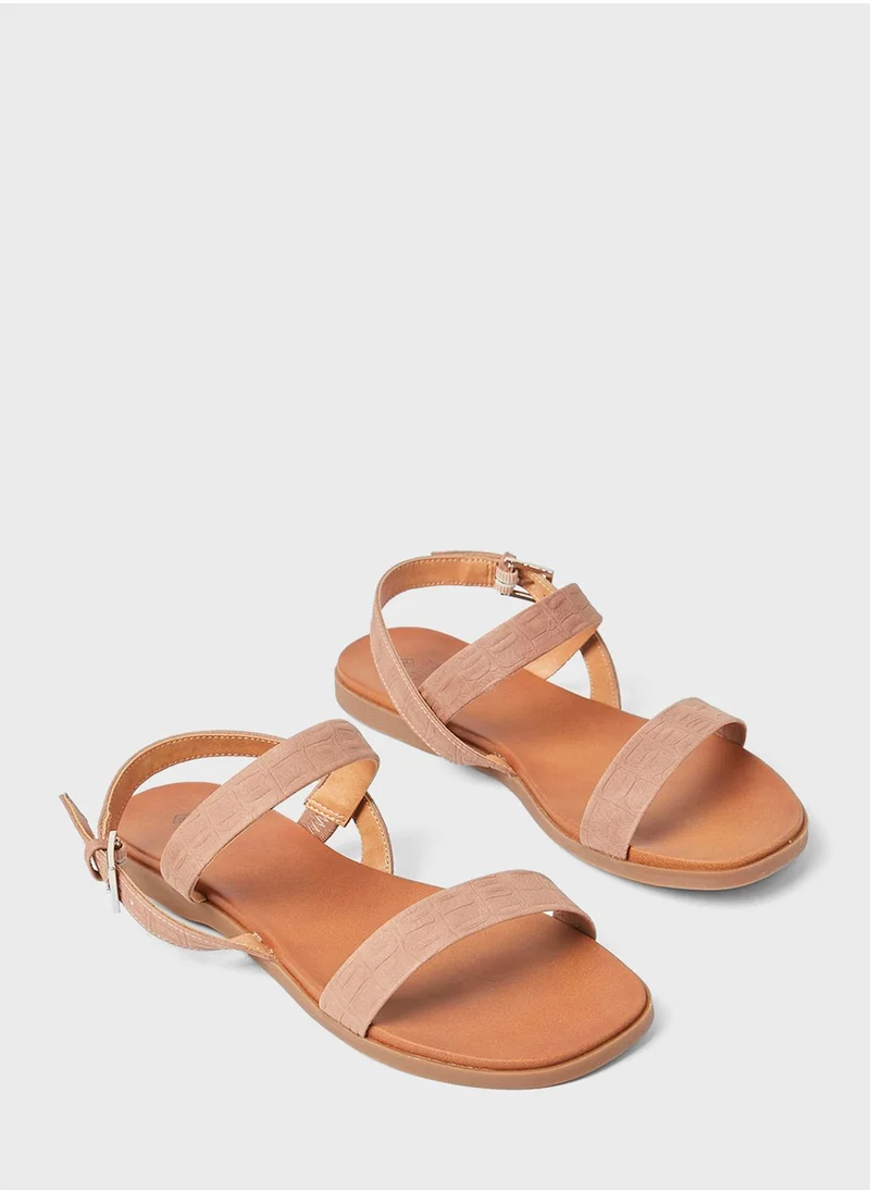 CALL IT SPRING Elillan Buckle Flat Sandals