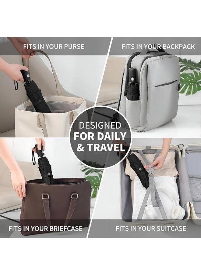 مظلة واقية من الشمس والمطر . قابلة للطي . UV ونظام فتح وغلق تلقائي . لون داخلى اسود لنتيجة عزل افضل - Image 5