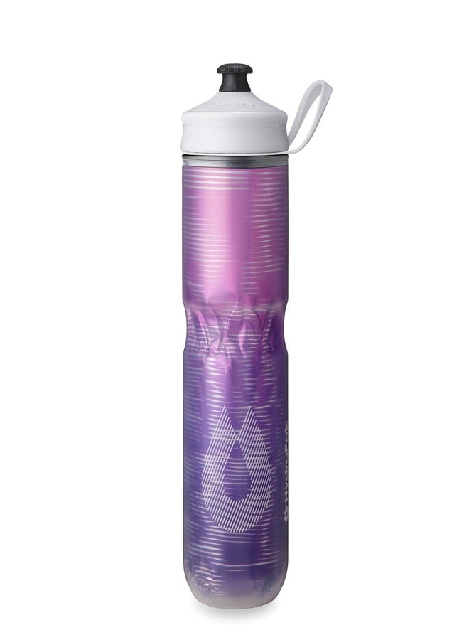 HydraPak Polar Sport Insulated Water Bottle - BPA-Free, Sport & Bike Squeeze Bottle with Handle (Pulse Purple, 700ml / 24oz) - Image 1