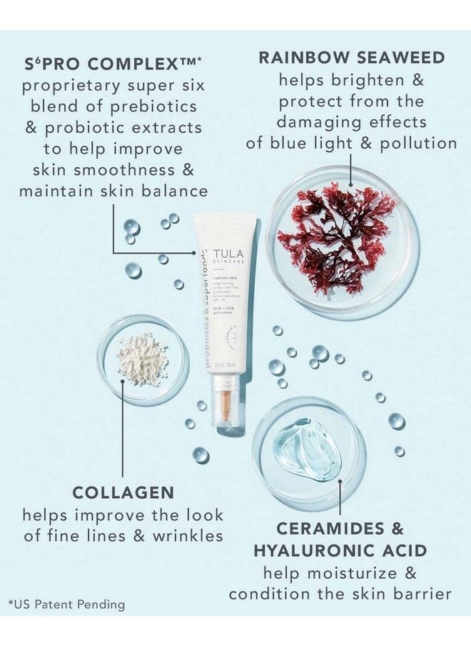 TULA Skin Care Radiant Skin Brightening Serum Skin Tint Spf | Facial Sunscreen Provides Broad Spectrum Spf 30 Protection Tinted Serumlight Formula Brightens And Evens Skin | Shade 04 1.0 Fl. Oz.  - Image 4