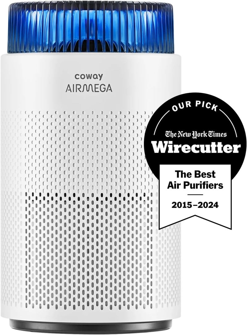 COWAY Air Purifier for Home Bedroom 810 ft², Mood Light Air Quality Indicator, 3-in-1 Filter, GreenHepa, Super Quiet Sleep Mode, Removes 99.99% Pet, Dust, Odours, Allergies, Quiet 24db, AM100 White - Image 2