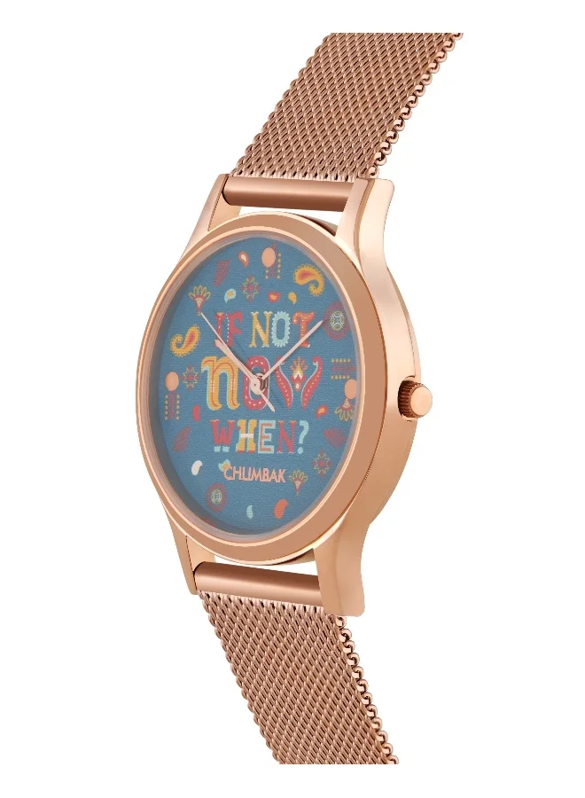Chumbak TEAL BY CHUMBAK Round Dial Analog Hand Watch for Women