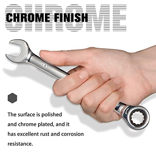 SORAKO Ratcheting Combination Wrench Industrial Grade Cr-V Steel Gear (A-13mm Metric) - Image 4