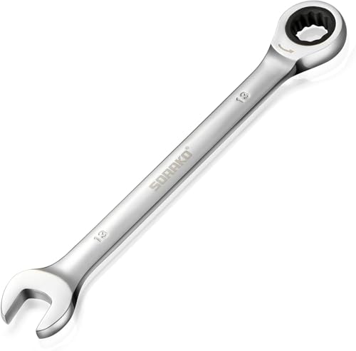 SORAKO Ratcheting Combination Wrench Industrial Grade Cr-V Steel Gear (A-13mm Metric) - Image 1