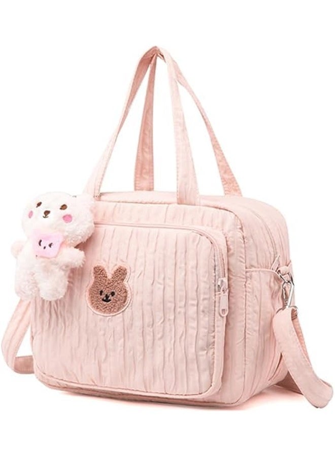 Baby Diaper Bag Tote, Mommy Nappy Crossbody Travel Tote, Multifunction Storage Bag - Image 1