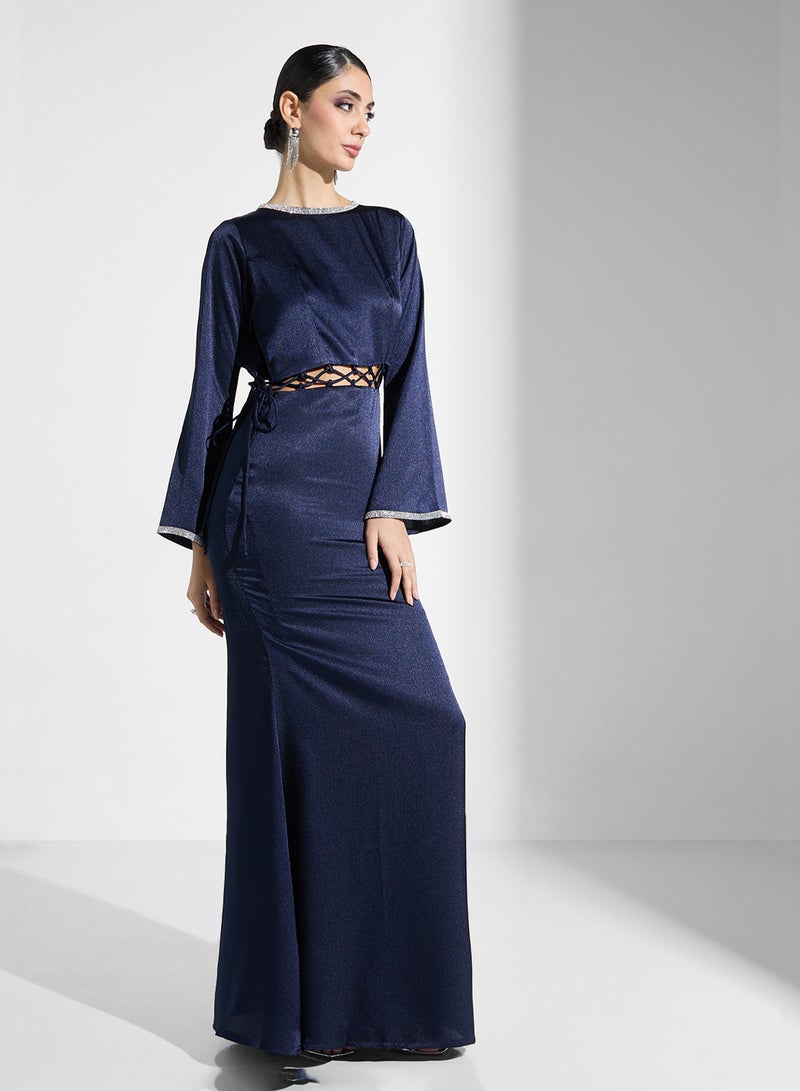 Namshi x Laced Waist Maxi Dress - Image 1