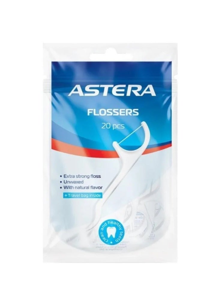 Dental floss picks with 20 pieces