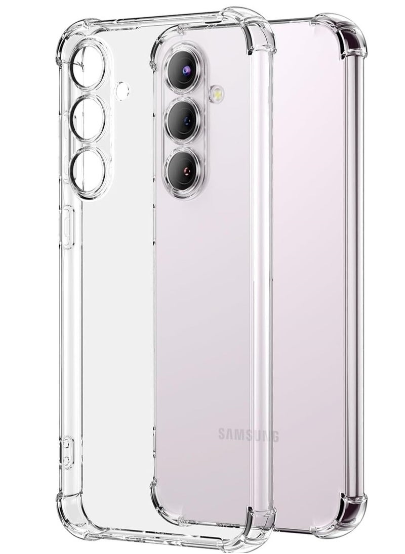Generic - Samsung Galaxy A56 Case Clear Reinforced Corners Scratch Resistant TPU Case Protective Clear Cover for Samsung Galaxy A56 5G - Image 1