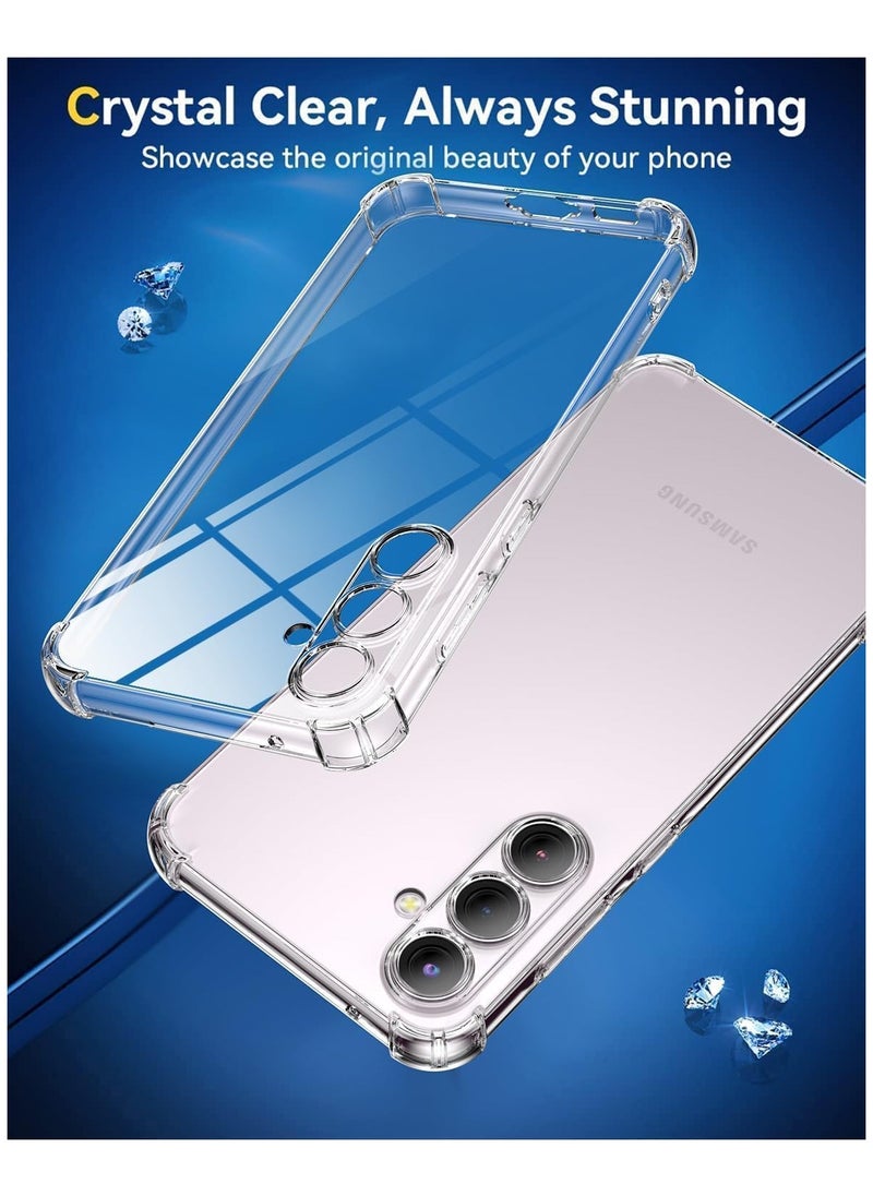 Generic - Samsung Galaxy A56 Case Clear Reinforced Corners Scratch Resistant TPU Case Protective Clear Cover for Samsung Galaxy A56 5G - Image 1