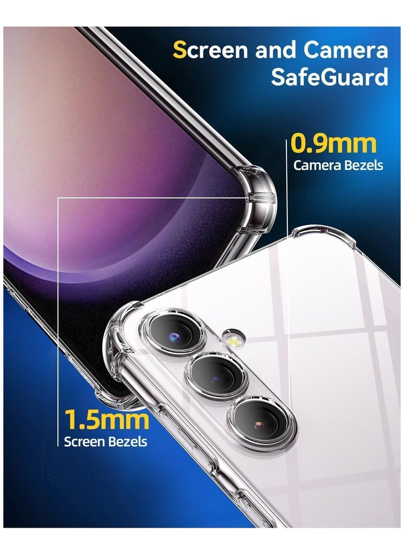 Generic - Samsung Galaxy A56 Case Clear Reinforced Corners Scratch Resistant TPU Case Protective Clear Cover for Samsung Galaxy A56 5G - Image 1