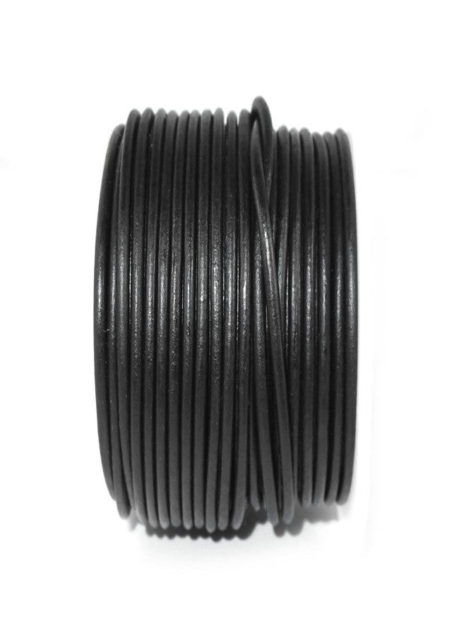 Cords Craft® Round Leather Cord for Round Bracelet, Necklaces Plain Genuine Leather Cord 3.0MM A1 Black - Image 4