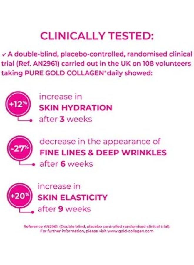 GOLD COLLAGEN Pure The Original Liquid Collagen Drink for Women and Men - Marine Collagen Drink with Hyaluronic Acid for Skin Hair Nails - Image 4