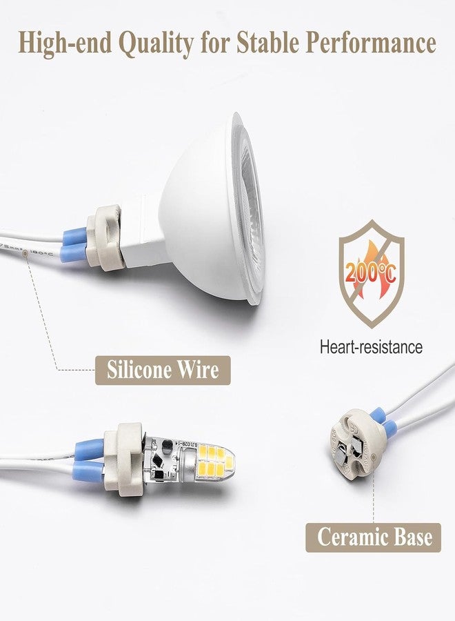 SAWSHIELD Heavy Quality Ceramic G4/GU5.3 Bi-Pin Socket Wire Connectors for MR16/MR11 Bulbs, White (pack of 3) - Image 4