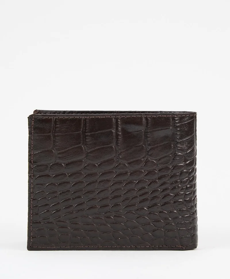الكسندر جاردي Men's Texture Detail Leather Wallet (E24-CZDN-12)