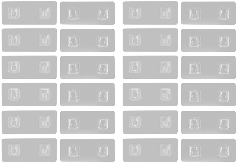 PRAYAS Heavy Duty Hanger Small Sticky Hooks Waterproof OilProof Wall Hook Double Sided Adhesive Wall Hooks Hook Stable Adhesion Hanger for Home PACK of 12 - Image 1