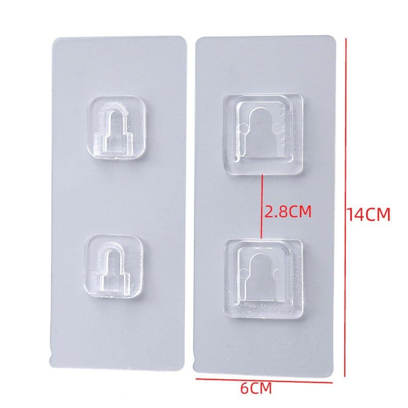 PRAYAS Heavy Duty Hanger Small Sticky Hooks Waterproof OilProof Wall Hook Double Sided Adhesive Wall Hooks Hook Stable Adhesion Hanger for Home PACK of 12 - Image 4