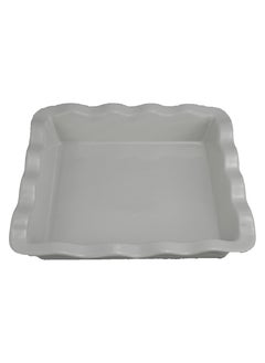 11.5 inch Dish Ceramic White Plate/Ceramic Dinner Plates Used In Microwave, Oven, and Dishwasher Safe/Scratch Resistant For Modern Dinnerware Dish Set For Kitchen Serving - White