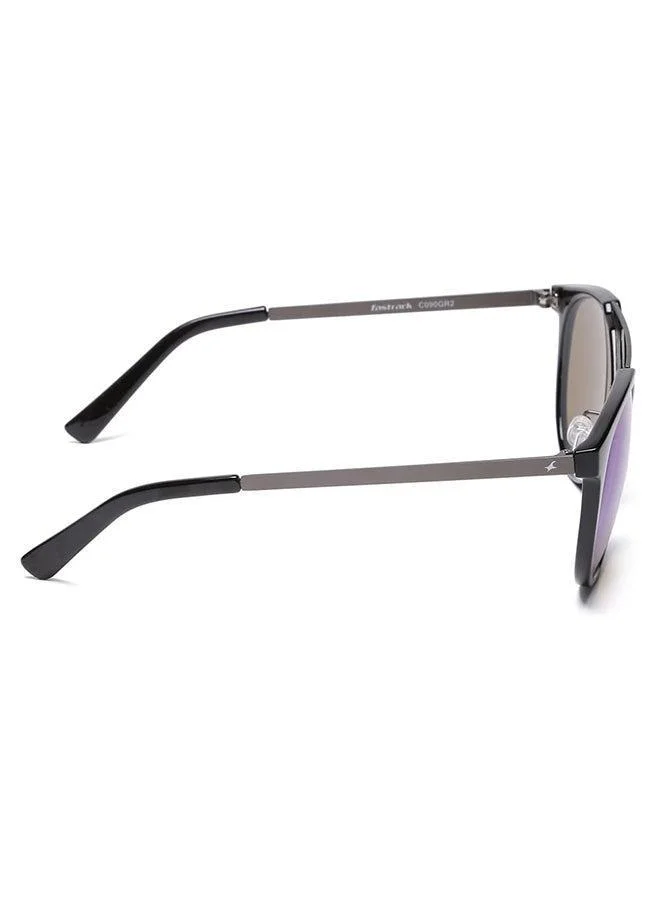 فاستراك Men's نظارات شمسية رجالية بيضاوية سوداء للرجال