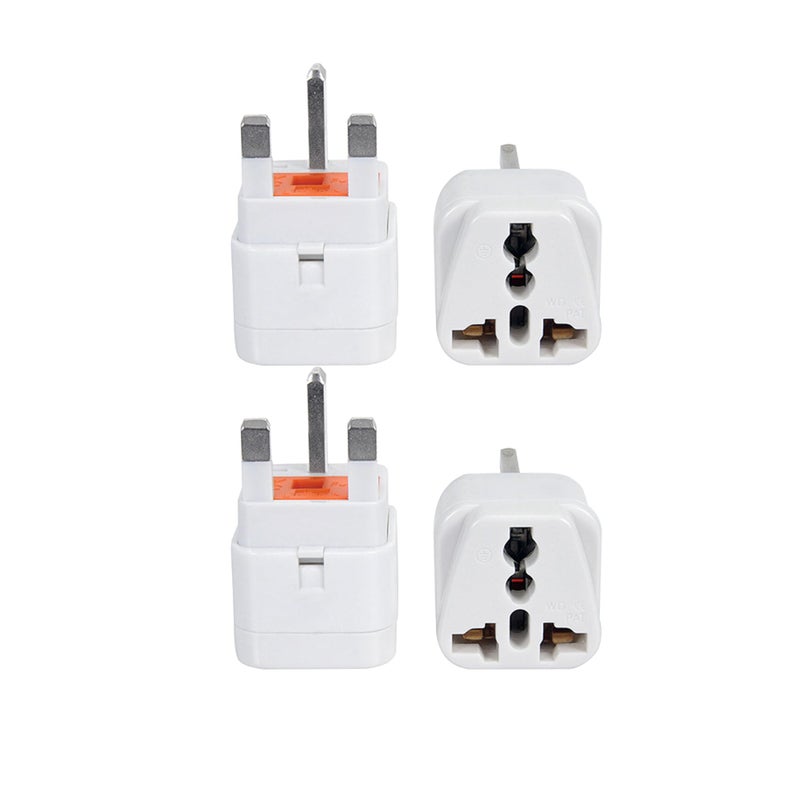 MANGO Worldwide to UKUAESA plug adapter USA EU AUS CHINA to UK Dubai Travel adapter Type G Plug 4Pack 13A 2000W