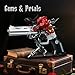 ILIEMOC Building Blocks Gun Revolver Set 631 PCS Brick Pistol Model Kit with Roses Creative Mechanical Block Gun Compatible with Lego 853792 Accessory Toy for Kid Adults Home Decor - Image 4