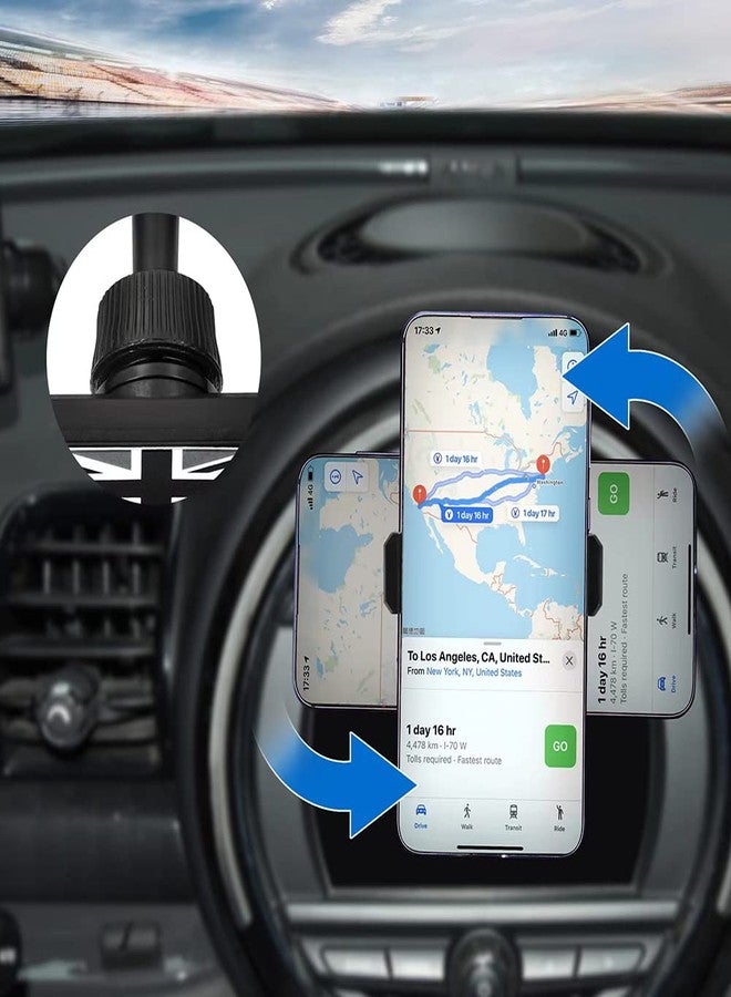Hesanzol Cell Phone Holder for Mini Cooper S Jcw One F54 F55 F56 F57 F60, Special Navigation Phone Mount for Central Control Screen - Image 4
