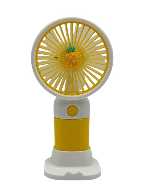 ®️ High Speed ​​Mini Handheld USB Fan for Desktop with Phone Holder 1.5W Power Single Speed ​​Mode Perfect for Office, Travel and Makeup Dryer