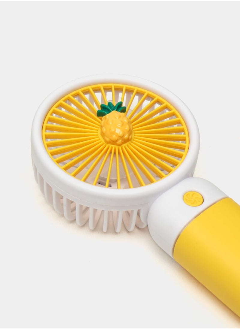 QSHOP - ®️ High Speed ​​Mini Handheld USB Fan for Desktop with Phone Holder 1.5W Power Single Speed ​​Mode Perfect for Office, Travel and Makeup Dryer - Image 1