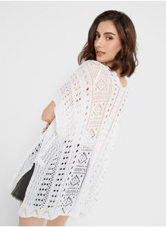 Ginger Openwork Kimono Style Beach Coverup  - Image 2
