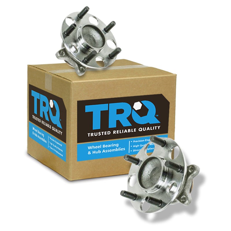 TRQ 2 Piece Rear Wheel Bearing Hub Assembly Set Compatible with 20062011 Honda Civic