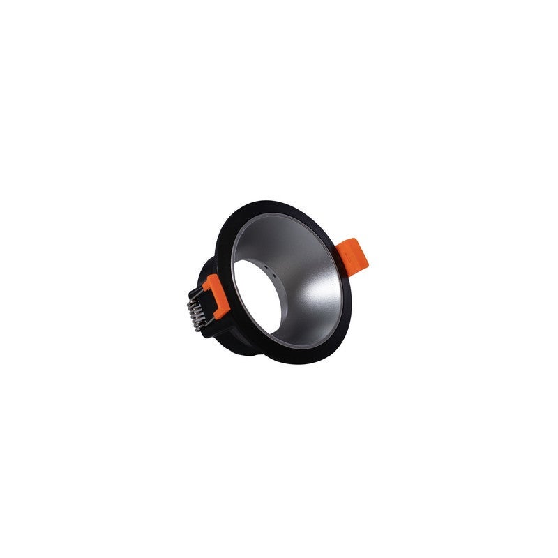 Jana Light Empty round plastic spotlight with a thin lip, black and silver, Jana Light LT-230 quantity 10 - Image 2