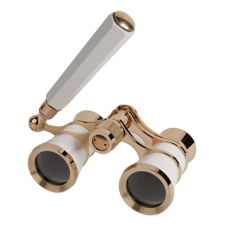 Marsrut Ultra HD 3X25 Opera Theatre Binocular Glasses with Handle White Color Telescope to View Theater Horse Racing Concerts Lightweight Binoculars for Men Women Included Accessory Kit - Image 2