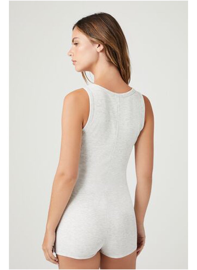 FOREVER 21 Sleeveless Ribbed Knit Lounge Romper  - Image 3