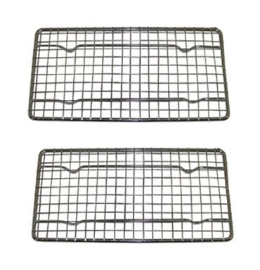 HeavyDuty Cooling Rack Cooling Racks Wire Pan Grade Commercial grade Ovensafe Chrome 4 x 8x215B Inches Set of 2