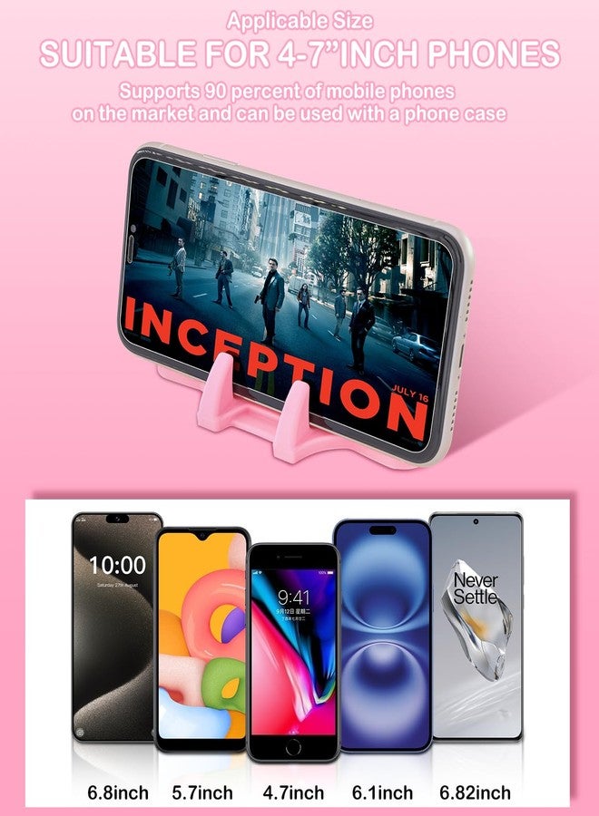 jiankun Car Phone Holder Mount, Dashboard Cell Phone Holders for Your Car, Stable & Anti-Slip Silicone Design, Fits iPhone, Samsung, and Android Smartphones, GPS Navigation Devices (Pink) - Image 3