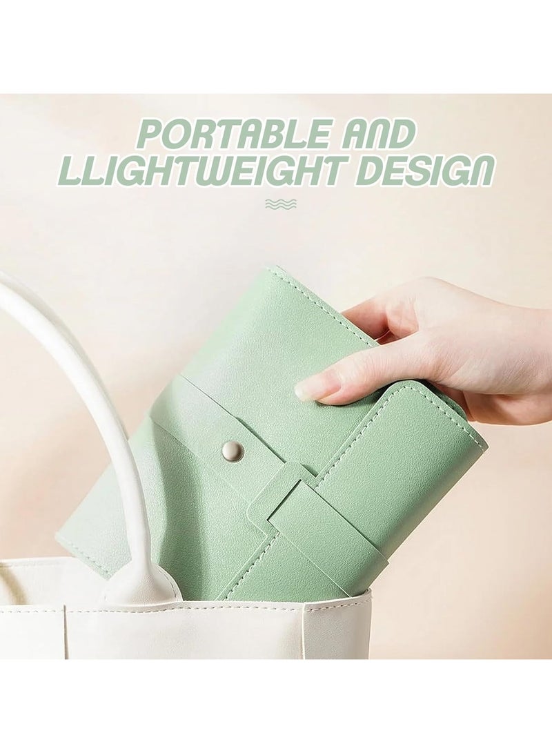 CMGTYYD Earring Storage Box, Portable PU Leather Organizer with Foldable Book Design, Travel-Friendly Case for Earrings and Jewelry  - Image 3