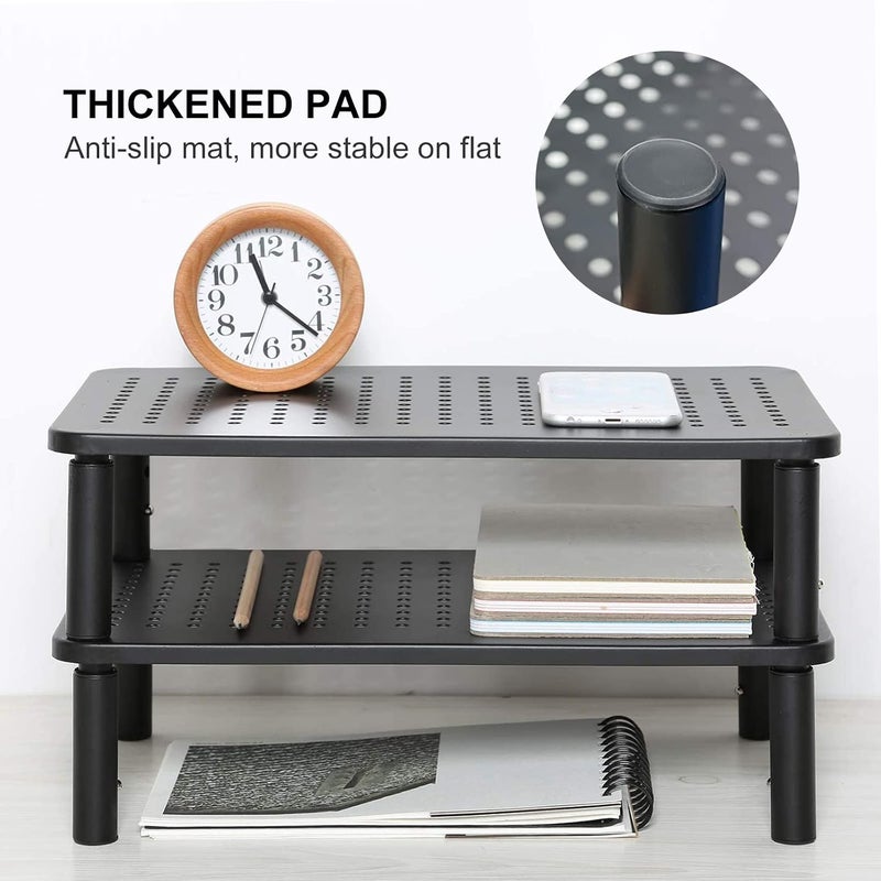 Suptek Computer Monitor Stand Riser, Metal for Laptop, Printer, Notebook and All Flat Screen TV Display with Vented Platform, 3 Height Adjustable Riser MST003 - Image 5