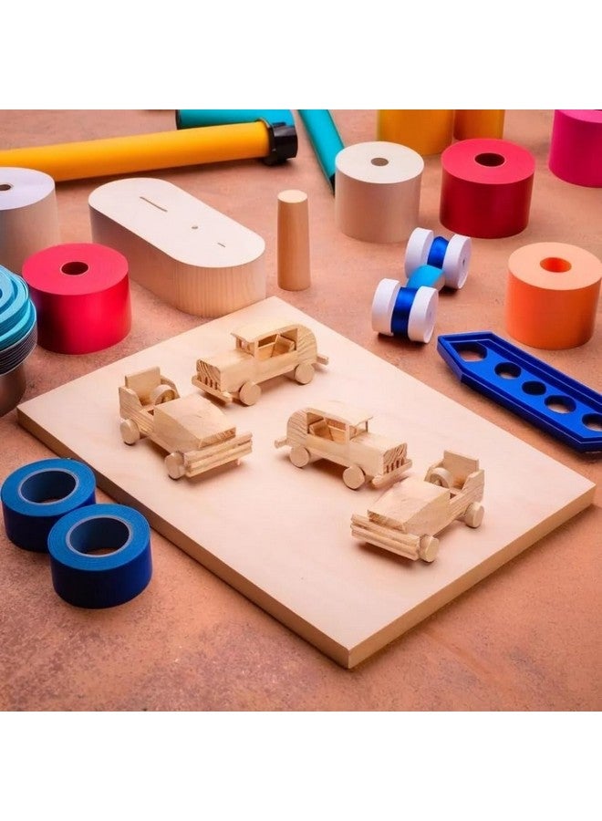 Fun Express DIY Unfinished Wood Hot Rod Cars Set - Craft Kits for Kids Customizable Race Car Party Favors - Birthday Parties Arts & Crafts Projects Family Fun - Perfect Crafting Decorating - 12 Pieces - Image 3